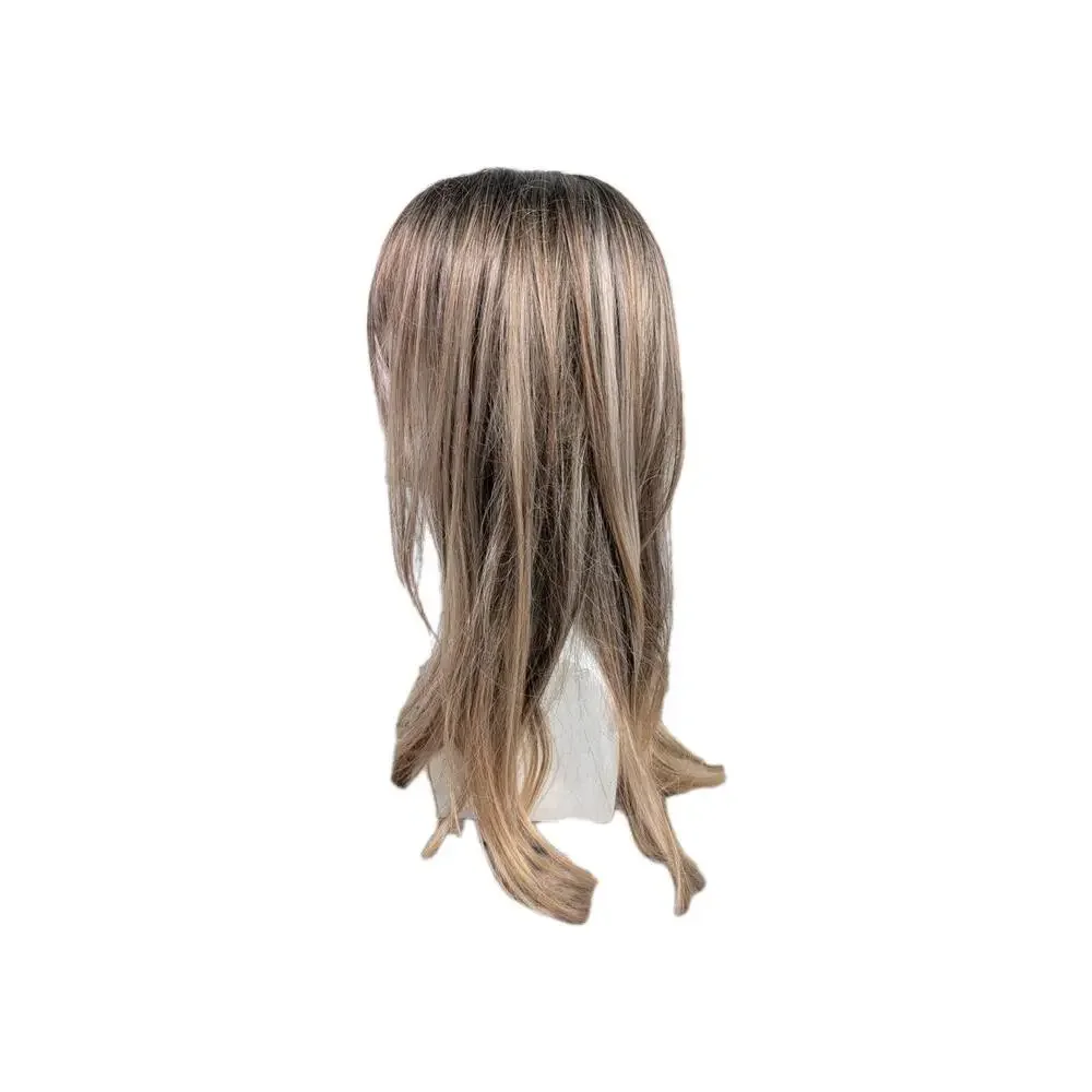 Unbranded Long Dark Blonde Wig With‎ Lighter Blonde Highlights And Brown Roots